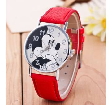 Детские Часы наручные Disney Микки Маус, красные 4513